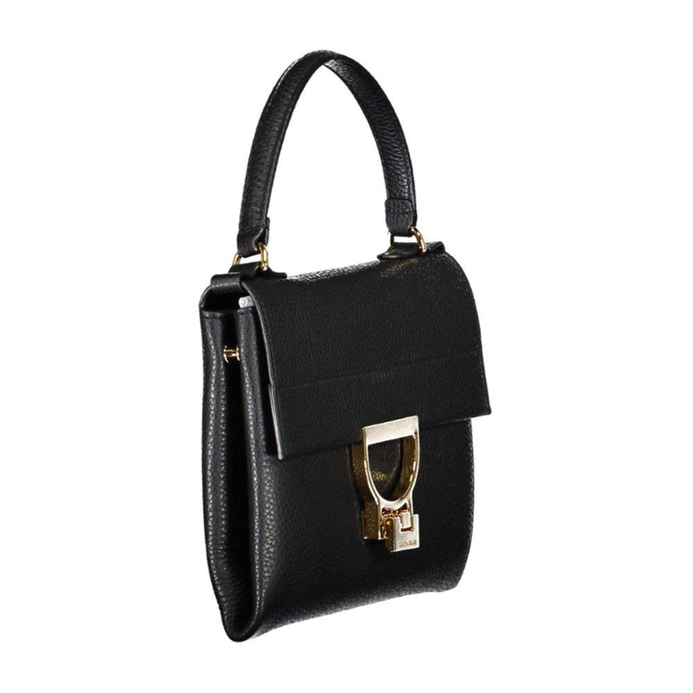 Sac bandoulière en cuir noir Coccinelle