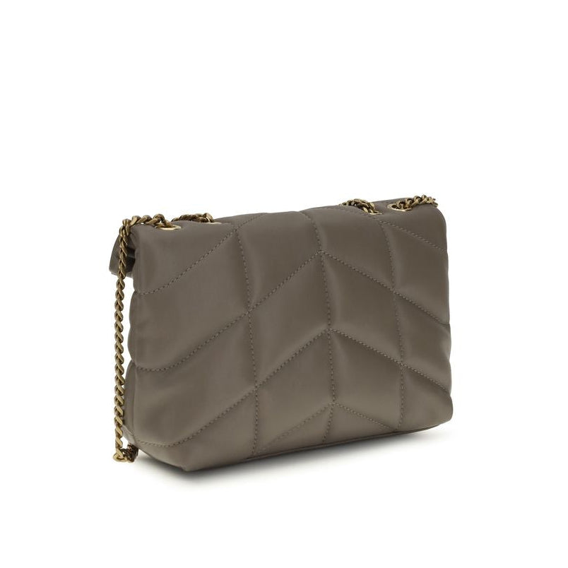 Bolso bandolera gris de piel de cordero Ovis Aries Saint Laurent