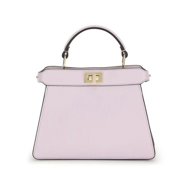 Sac à main Bos Taurus en cuir de veau violet Fendi