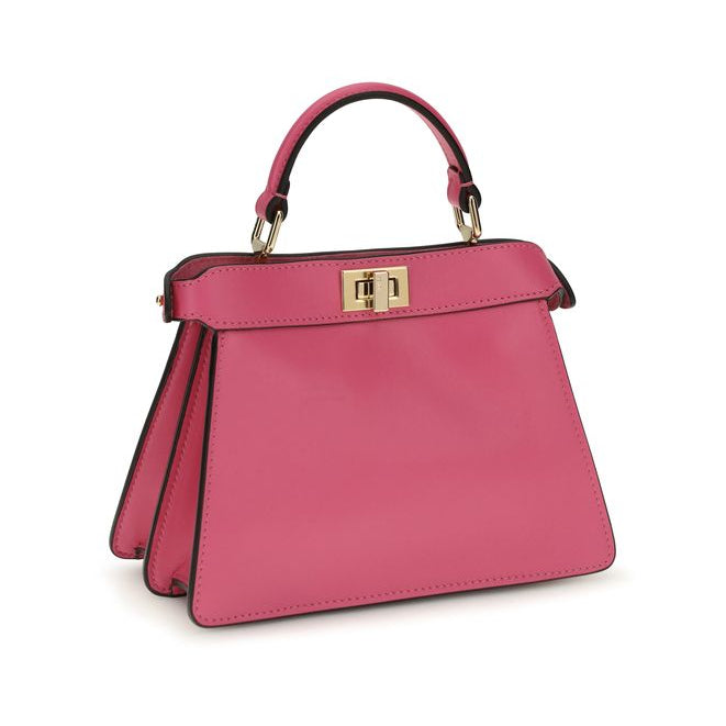 Fendi Pink Calf Leather Bos Taurus Handbag
