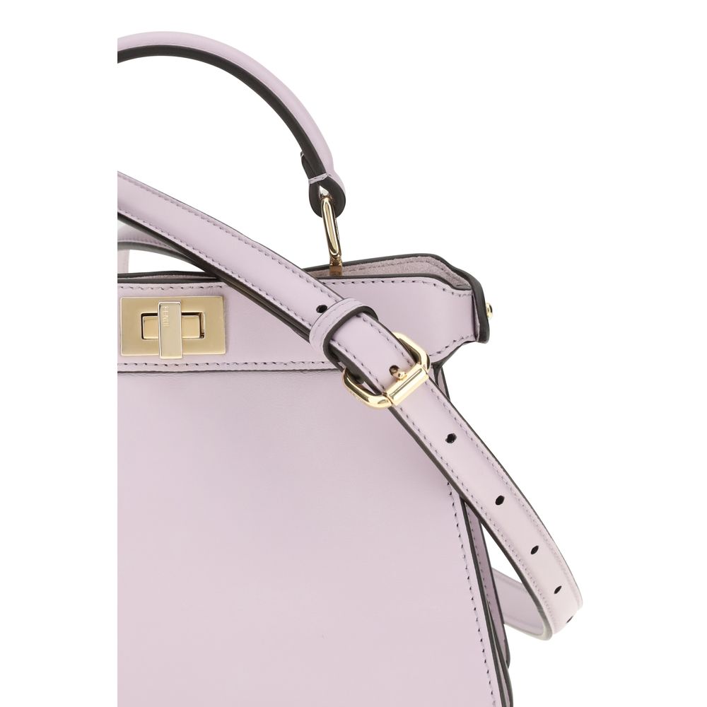 Sac à main Bos Taurus en cuir de veau violet Fendi
