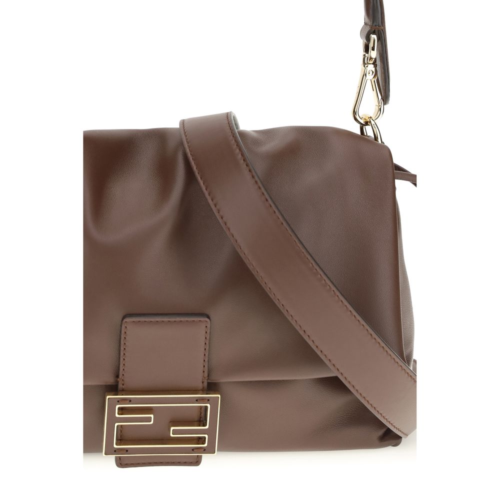Sac bandoulière bicolore en agneau Ovis Bélier Fendi