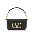 Sac bandoulière Bos Taurus en cuir de veau noir Valentino Garavani