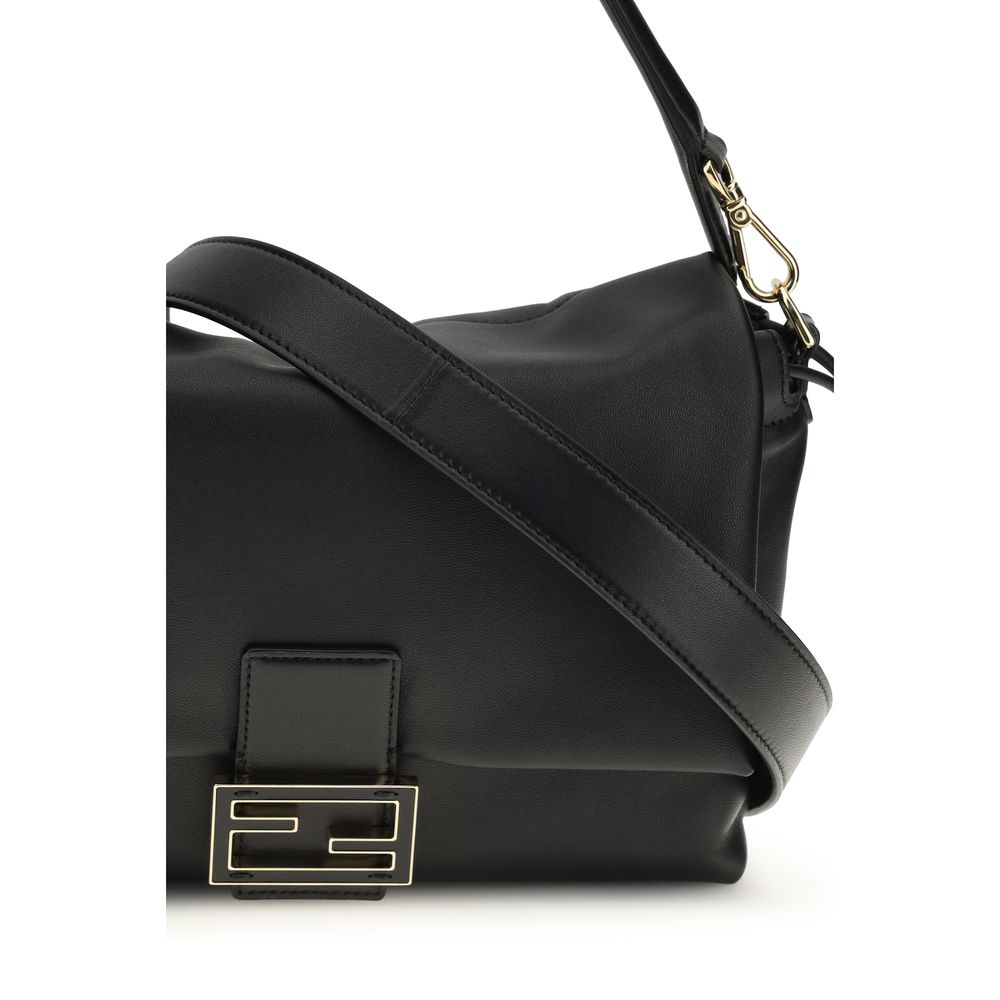 Shoulder Bag Black Lamb Ovis Aries Fendi