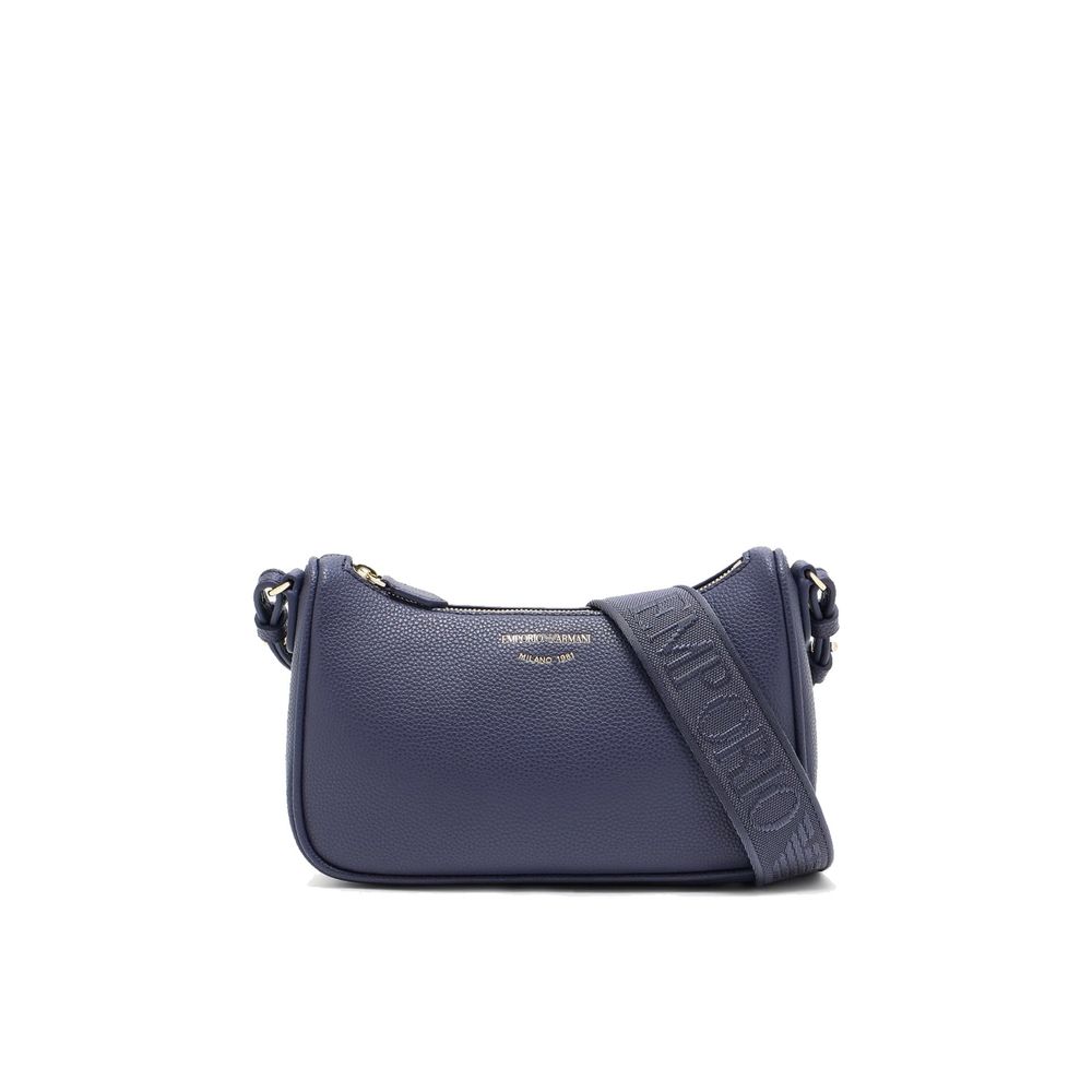 Emporio Armani blue polyethylene shoulder bag