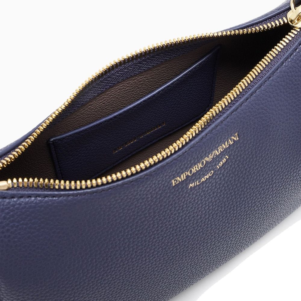 Emporio Armani blue polyethylene shoulder bag