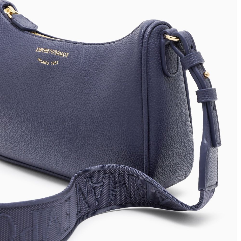 Emporio Armani blue polyethylene shoulder bag