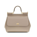Sac à main Bos Taurus en cuir de veau gris Dolce&Gabbana