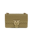 Sac bandoulière Bos Taurus en cuir de veau bicolore Pinko