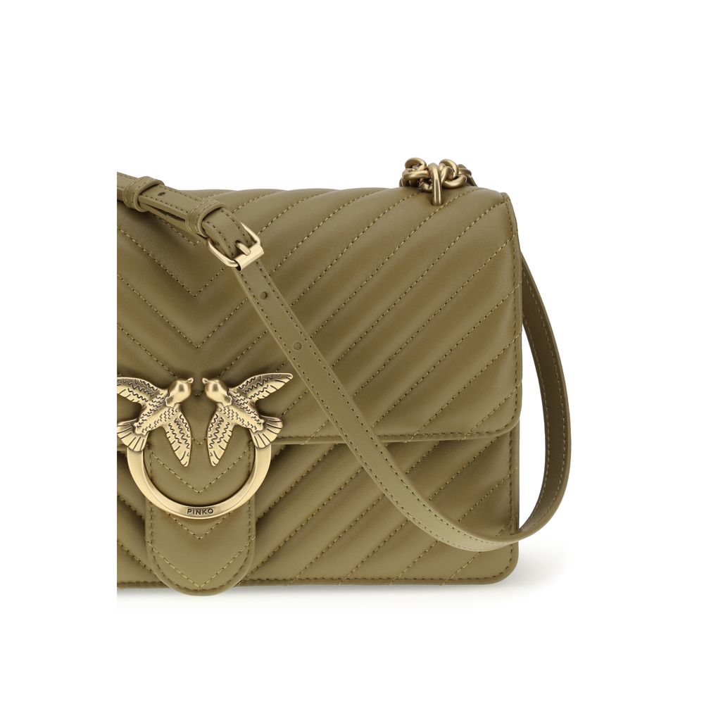 Sac bandoulière Bos Taurus en cuir de veau bicolore Pinko