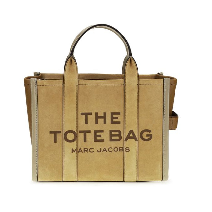 Bolso tote Bos Taurus de piel de becerro beige Marc Jacobs