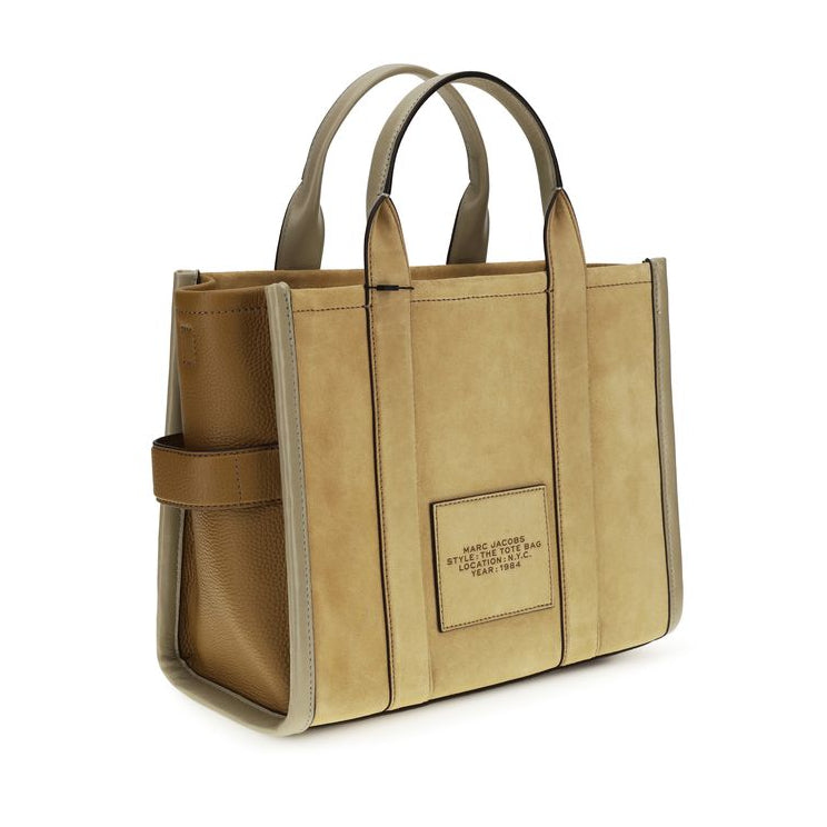 Bolso tote Bos Taurus de piel de becerro beige Marc Jacobs