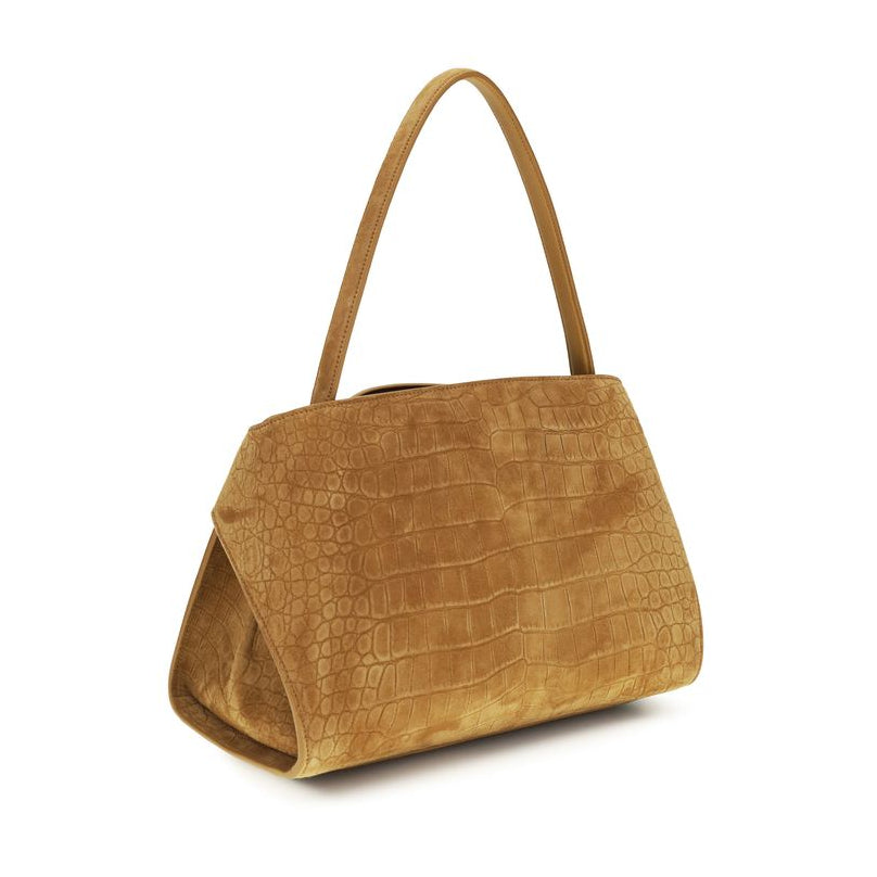 Ferragamo beige goat leather shoulder bag