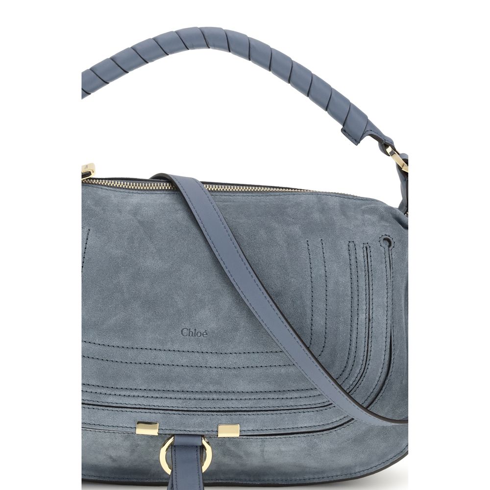 Sac bandoulière Bos Taurus en cuir de veau bleu Chloé