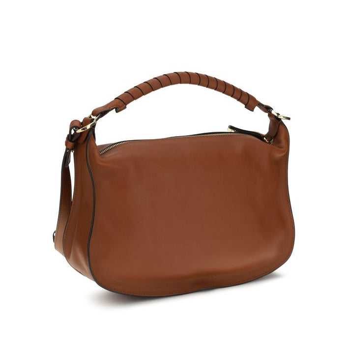 Sac bandoulière Bos Taurus en cuir de veau marron Chloé