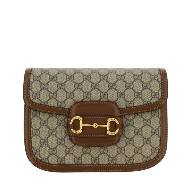 Sac bandoulière en coton beige Gucci