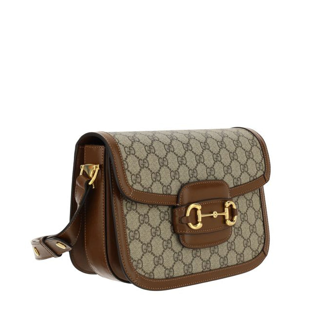 Sac bandoulière en coton beige Gucci