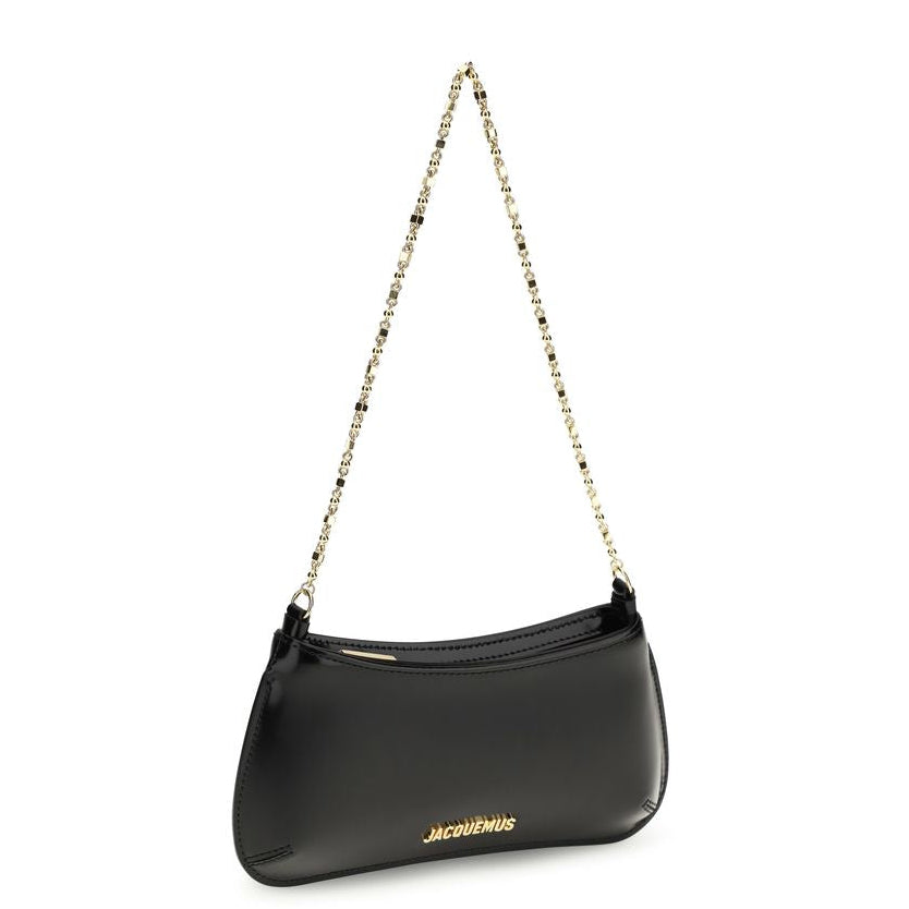 Sac bandoulière Bos Taurus en cuir de veau noir Jacquemus