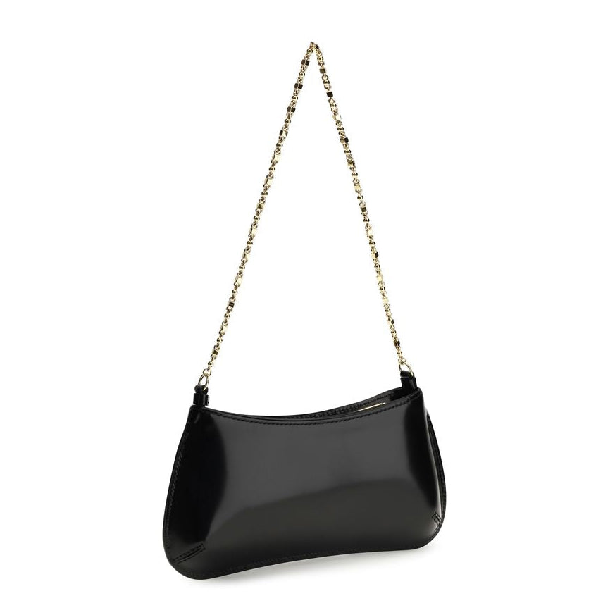 Sac bandoulière Bos Taurus en cuir de veau noir Jacquemus