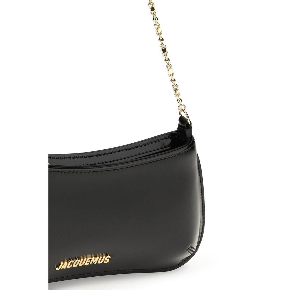 Sac bandoulière Bos Taurus en cuir de veau noir Jacquemus