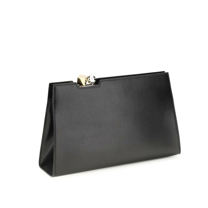 Black Calf Leather Bos Taurus Shoulder Bag Jacquemus