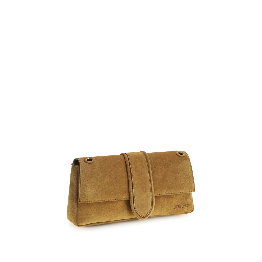 Sac bandoulière Bos Taurus en cuir de veau beige Jacquemus