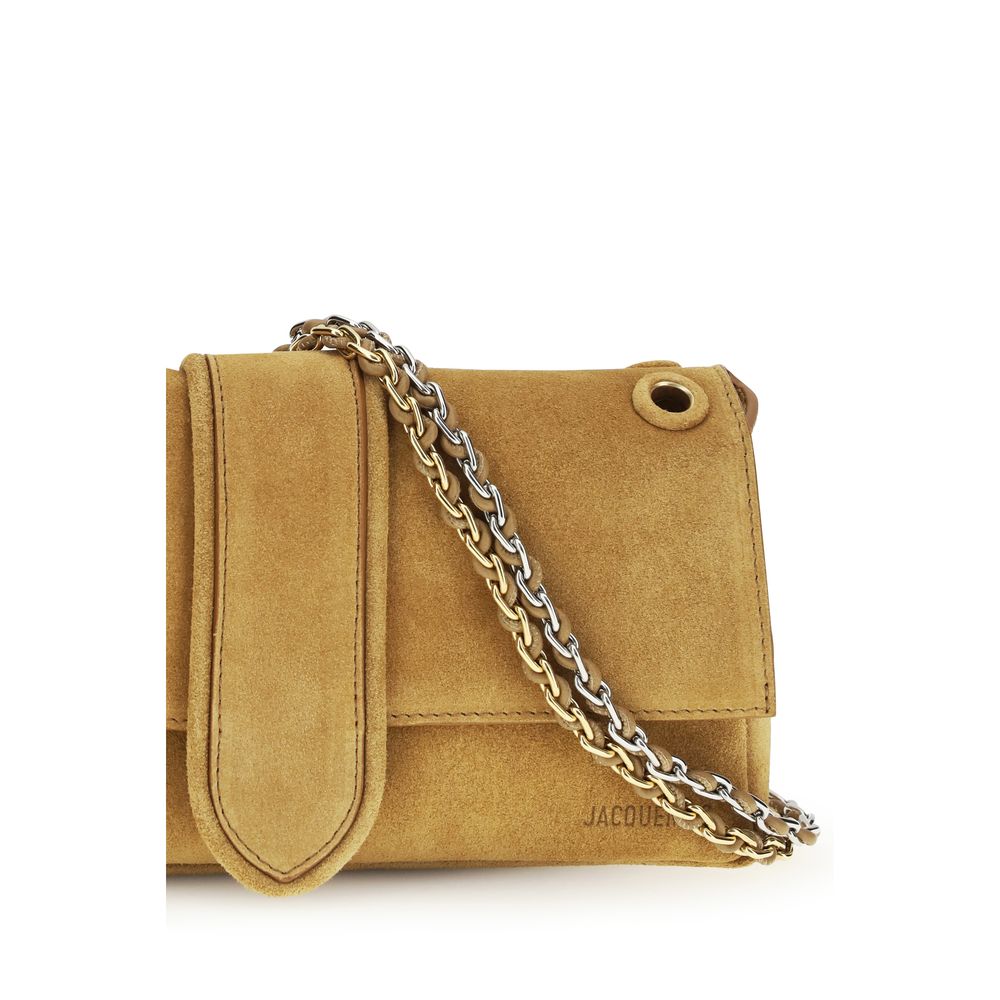 Sac bandoulière Bos Taurus en cuir de veau beige Jacquemus