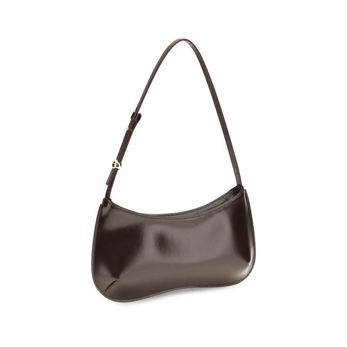 Bolso de hombro de piel de becerro marrón Bos Taurus