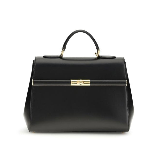 Sac à main Bos Taurus en cuir de veau noir Dolce& Gabbana