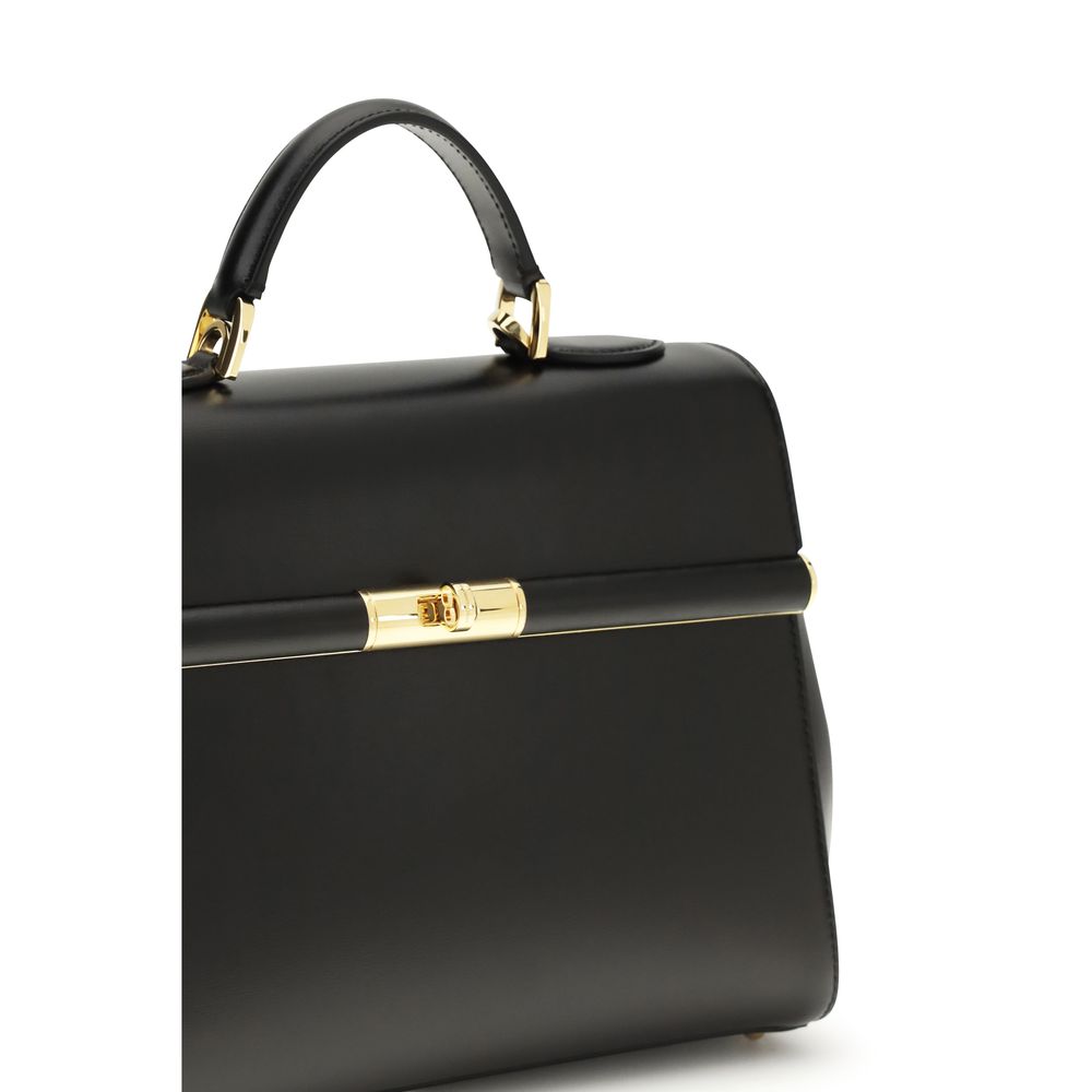 Sac à main Bos Taurus en cuir de veau noir Dolce& Gabbana
