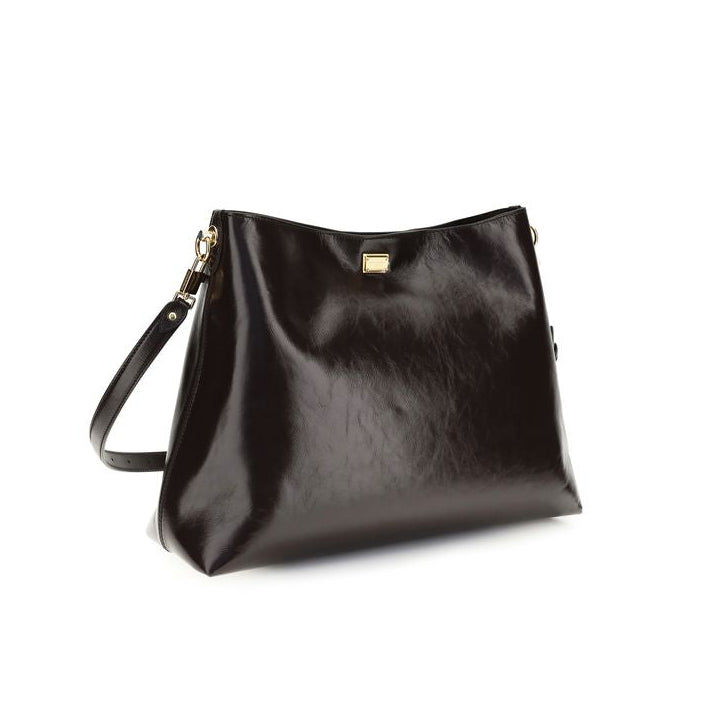Sac à main Bos Taurus en cuir de veau marron Dolce&Gabbana