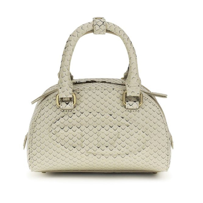 Sac à main Bos Taurus en cuir de veau beige Dielsel