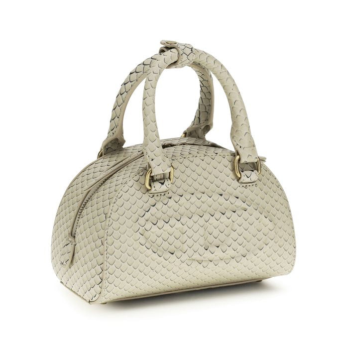 Sac à main Bos Taurus en cuir de veau beige Dielsel