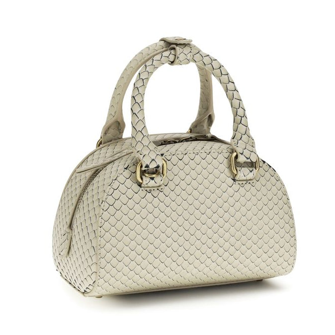 Sac à main Bos Taurus en cuir de veau beige Dielsel