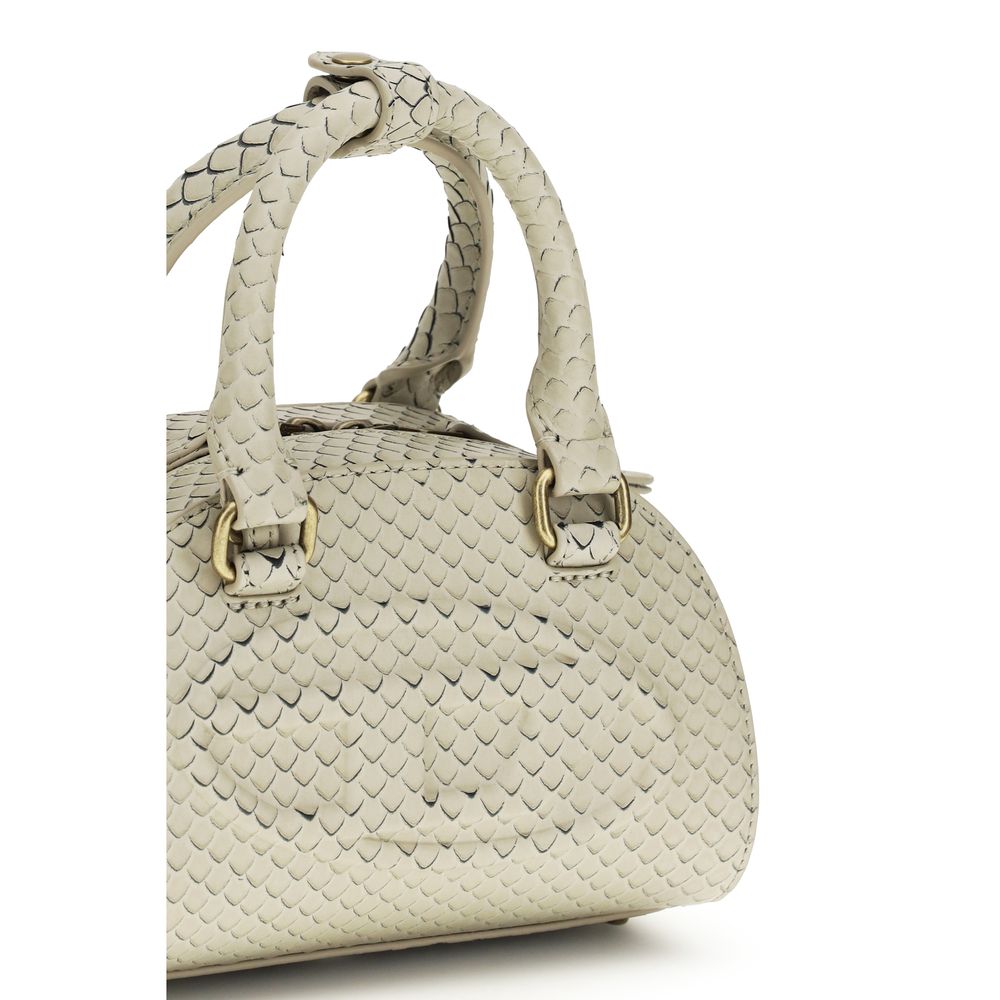Sac à main Bos Taurus en cuir de veau beige Dielsel