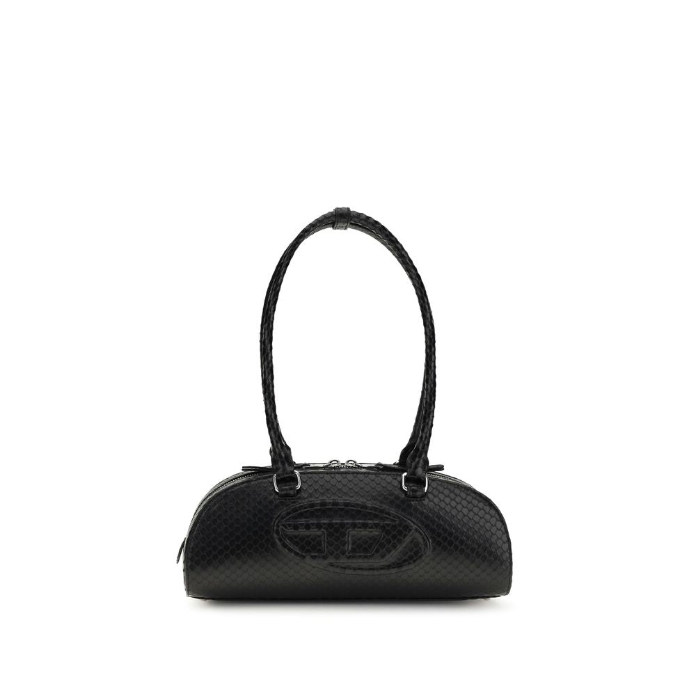 Sac bandoulière Bos Taurus en cuir de veau noir Diesel