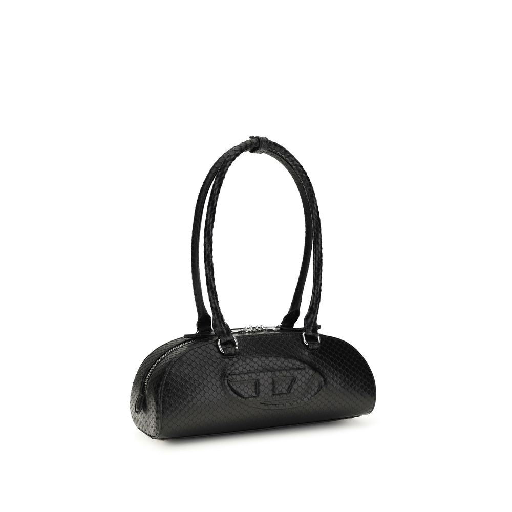 Sac bandoulière Bos Taurus en cuir de veau noir Diesel