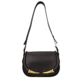 Sac bandoulière en cuir noir Roberto Cavalli