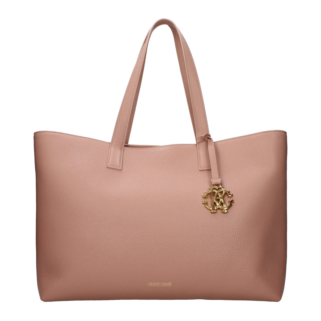 Sac bandoulière en cuir rose Roberto Cavalli
