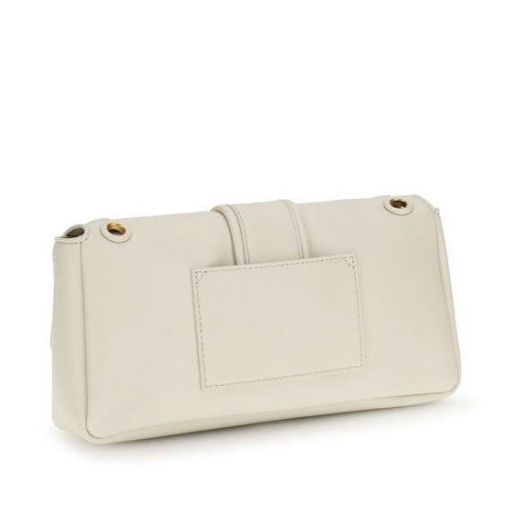 Sac bandoulière Bos Taurus en cuir de veau beige Jacquemus