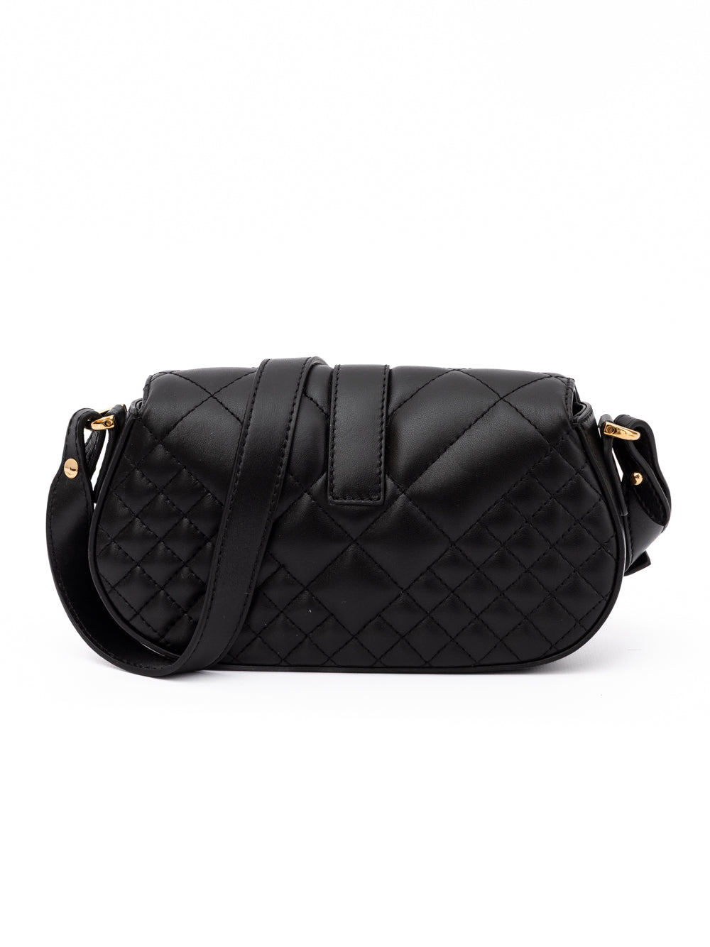 Bandolera guateada de piel negra Versace