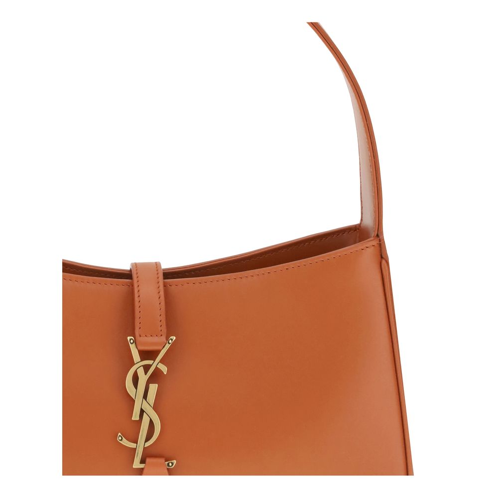 Sac à main Bos Taurus en cuir de veau orange Saint Laurent