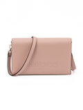 Sac bandoulière en cuir rose poudré Jimmy Choo