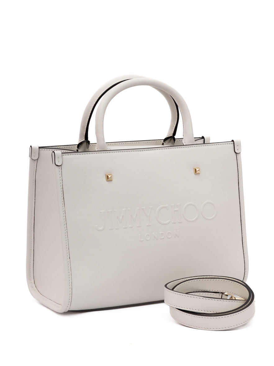 Sac à main cabas en cuir White Avenue S Jimmy Choo