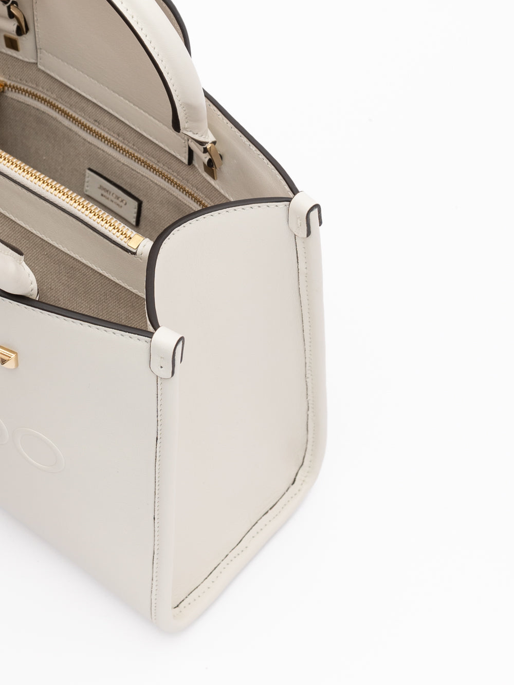 Sac à main cabas en cuir White Avenue S Jimmy Choo
