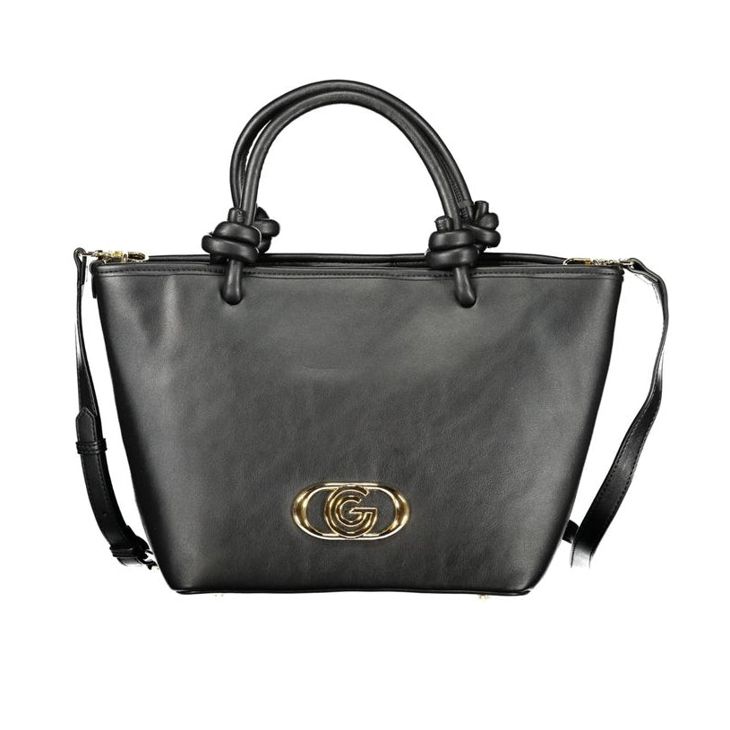 Sac à main en polyuréthane noir Gabriella G by Gabriella Gucci