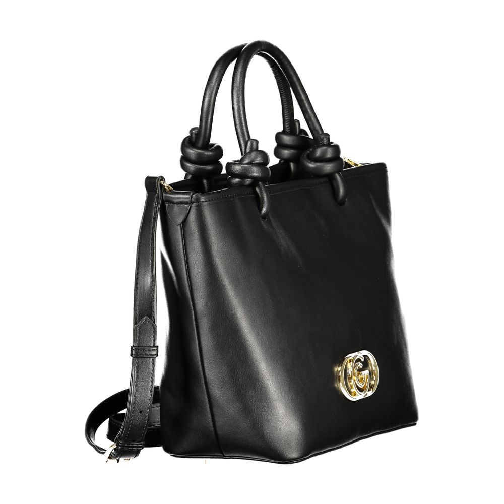 Sac à main en polyuréthane noir Gabriella G by Gabriella Gucci
