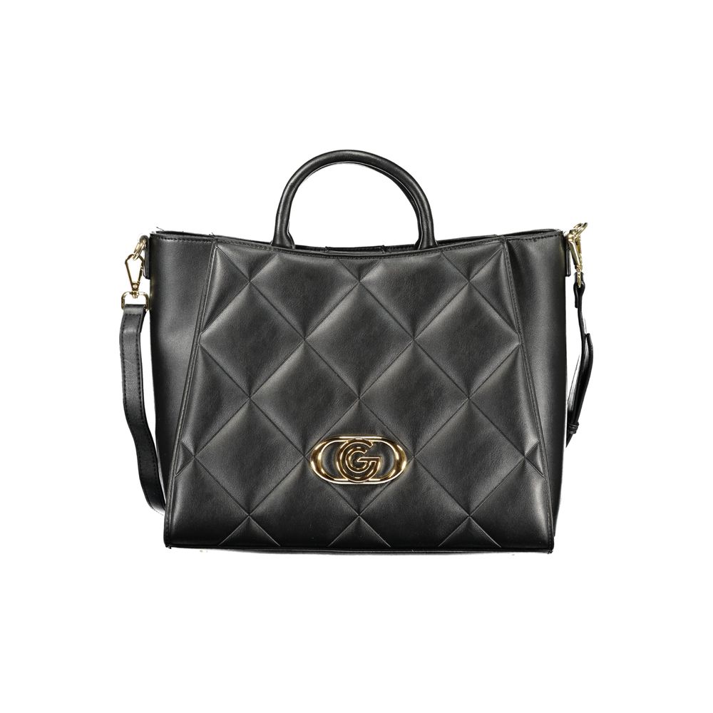 Sac à main en polyuréthane noir Gabriella G by Gabriella Gucci