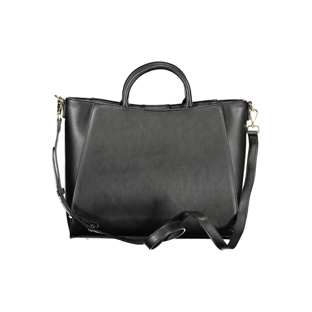Sac à main en polyuréthane noir Gabriella G by Gabriella Gucci