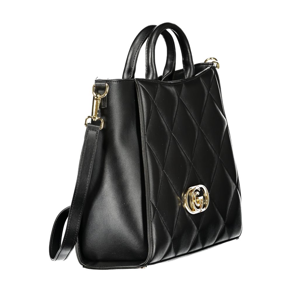 Sac à main en polyuréthane noir Gabriella G by Gabriella Gucci